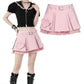 Alternative Rebel Pink Pleated Mini Skirt