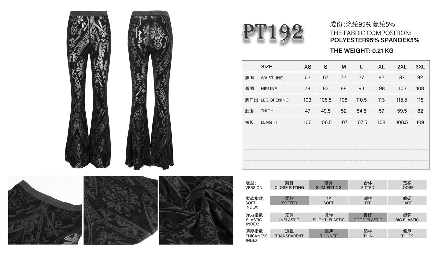 Changes Damask Pattern Mesh Pants