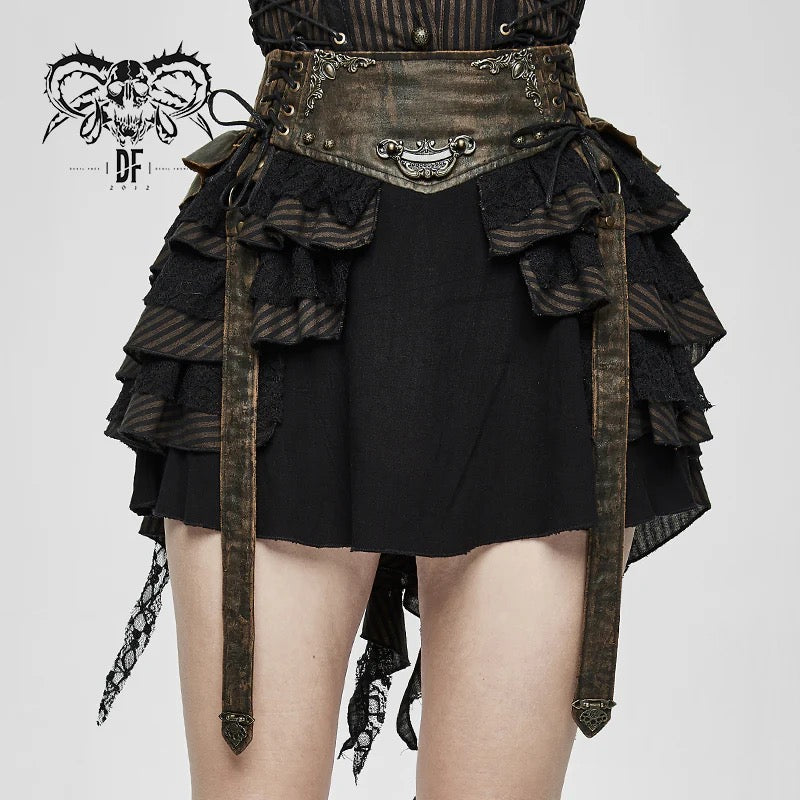 Pendragon Steampunk Waterfall Skirt