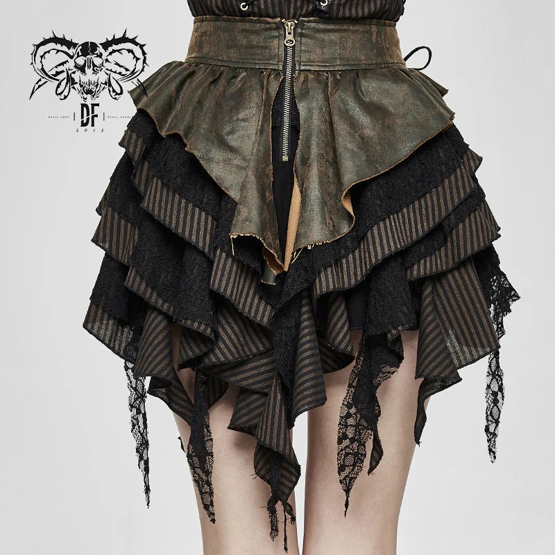 Pendragon Steampunk Waterfall Skirt