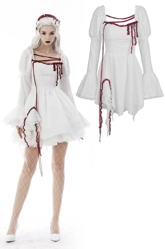 Vampire White Blood Stained Dress