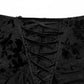 Goth Perspective Paneled Maxi Skirt