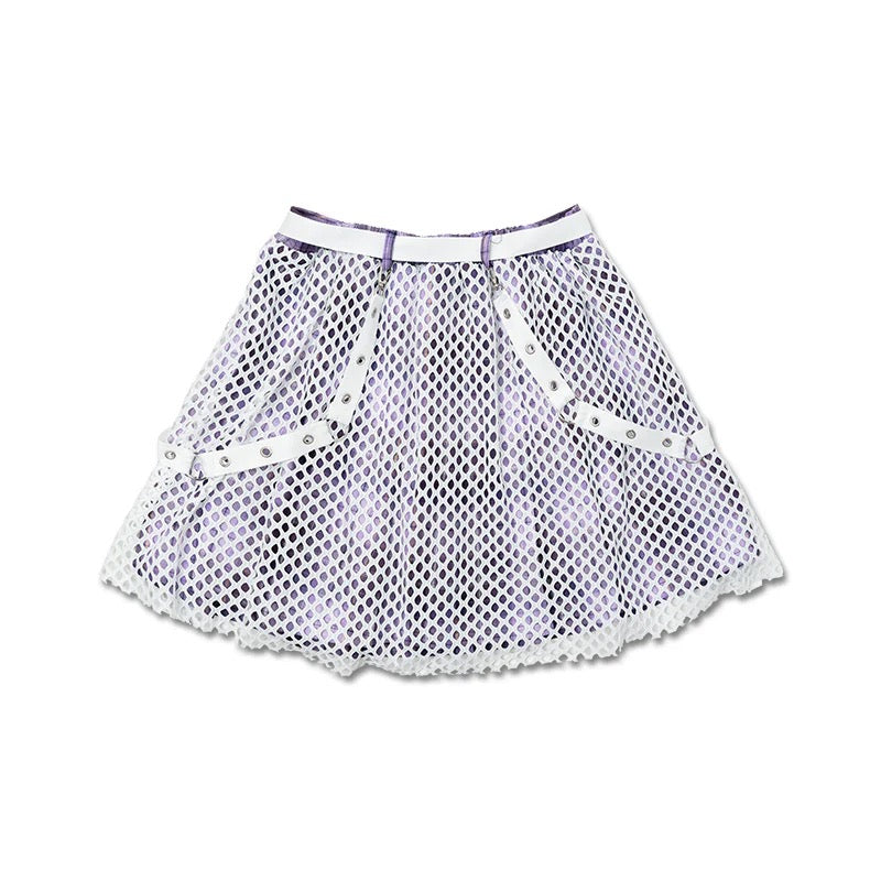 ACDC Rag Gloomy Purple Tartan Skirt