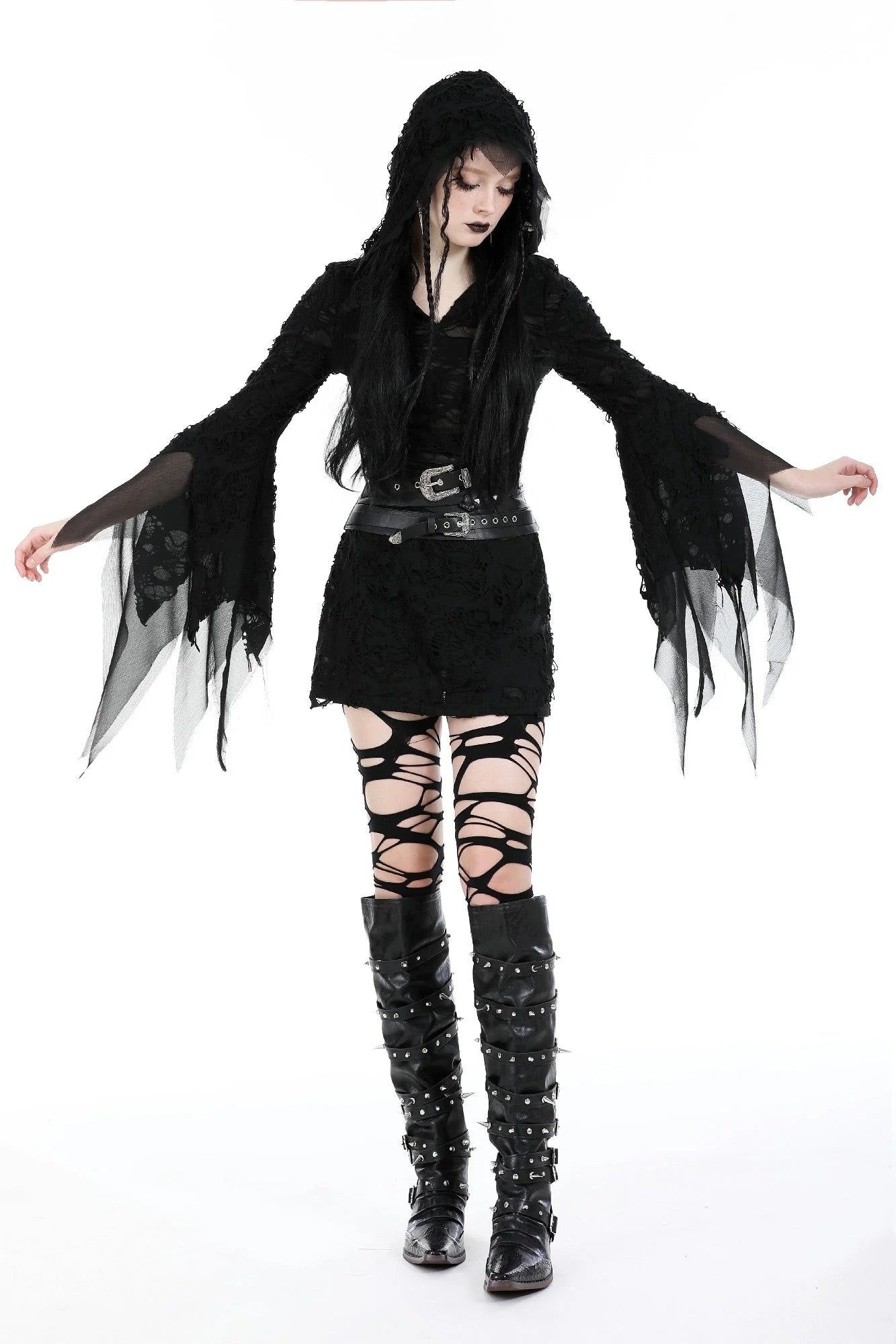 Evil Ragged Slim Dress