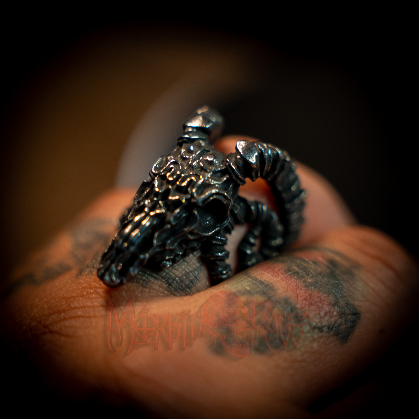 Inigo Goat Skull Ring