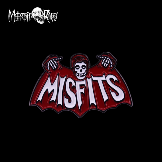 Misfits Red Bat Pin