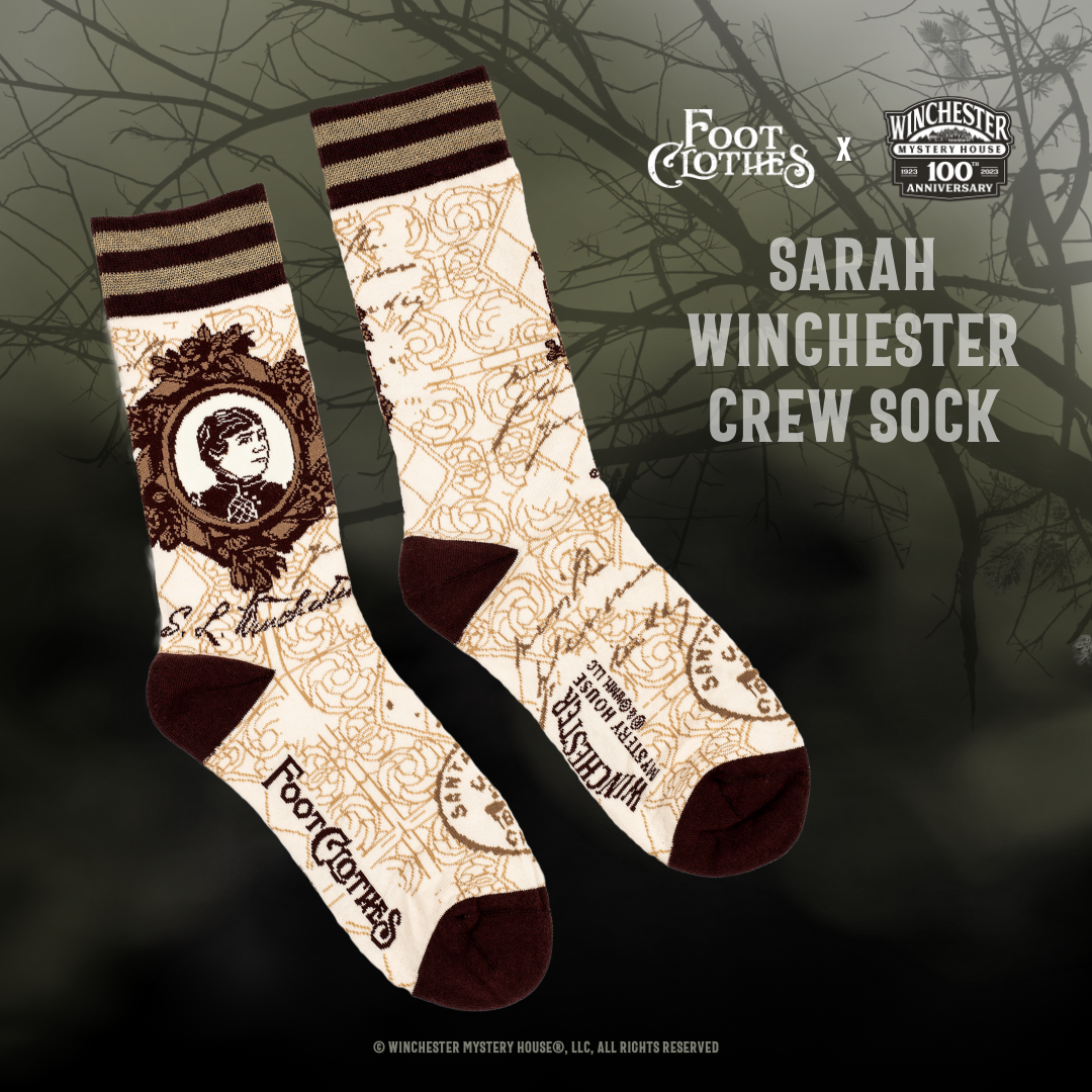 Winchester Mystery House® Sarah Winchester Portrait Crew Socks