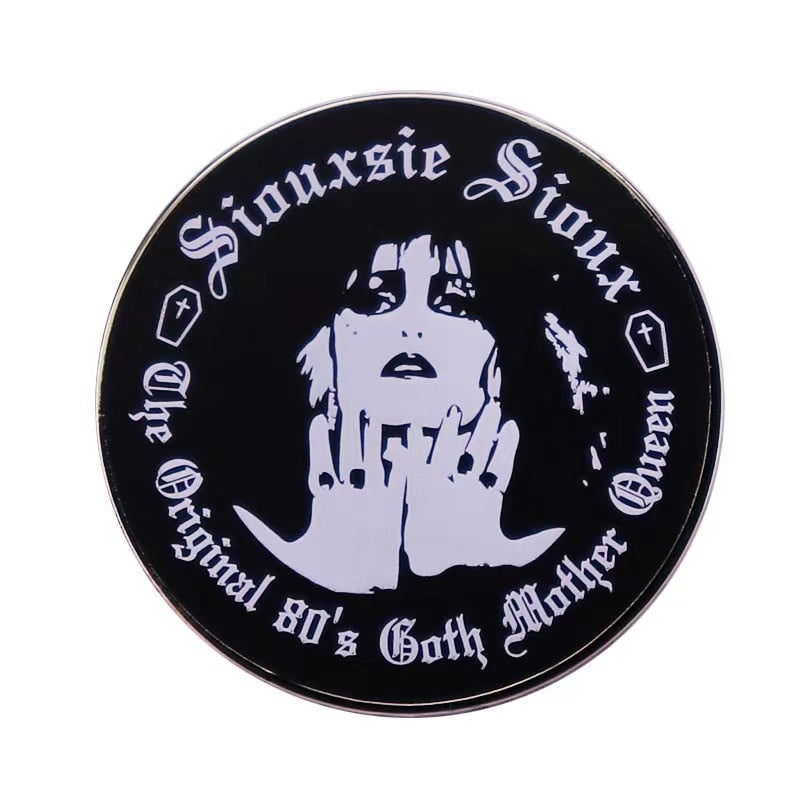 Siouxsie Sioux Face Pin