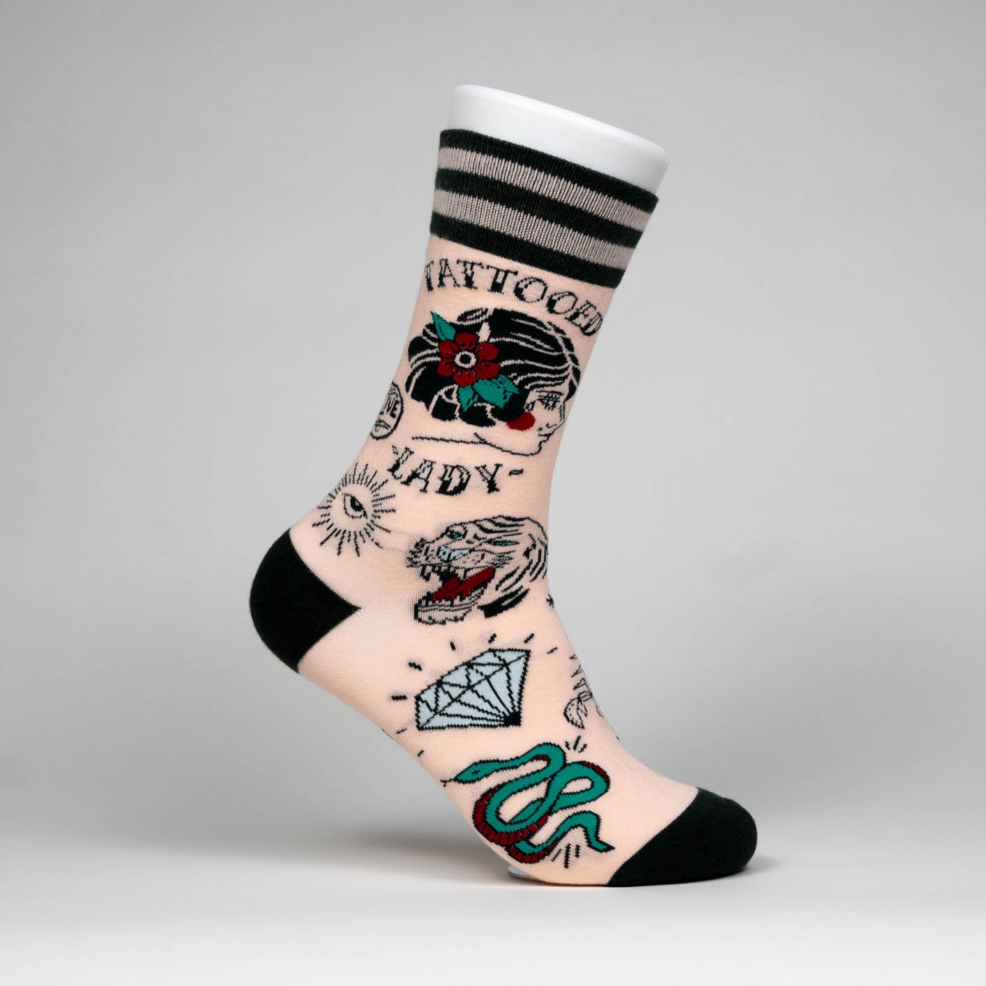 Tattooed Lady Crew Socks
