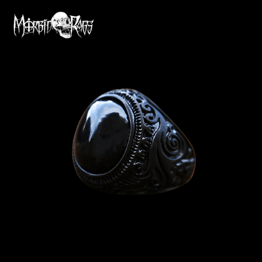 Wulfric Black Stone Ring