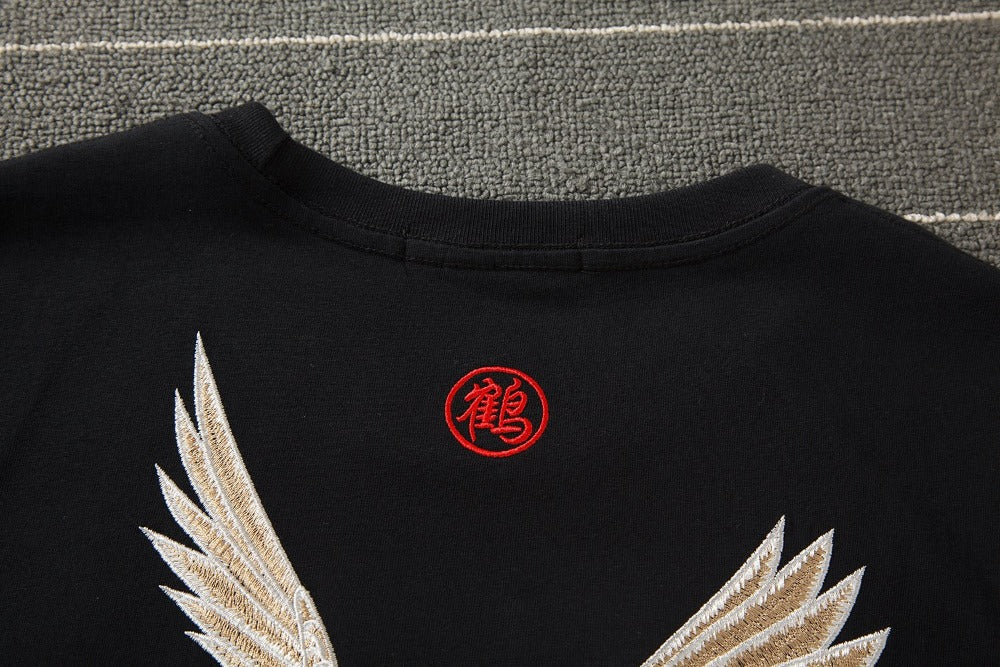 Embroidery Crane Tee