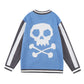 Easy Skull Knit Bomber Jacket