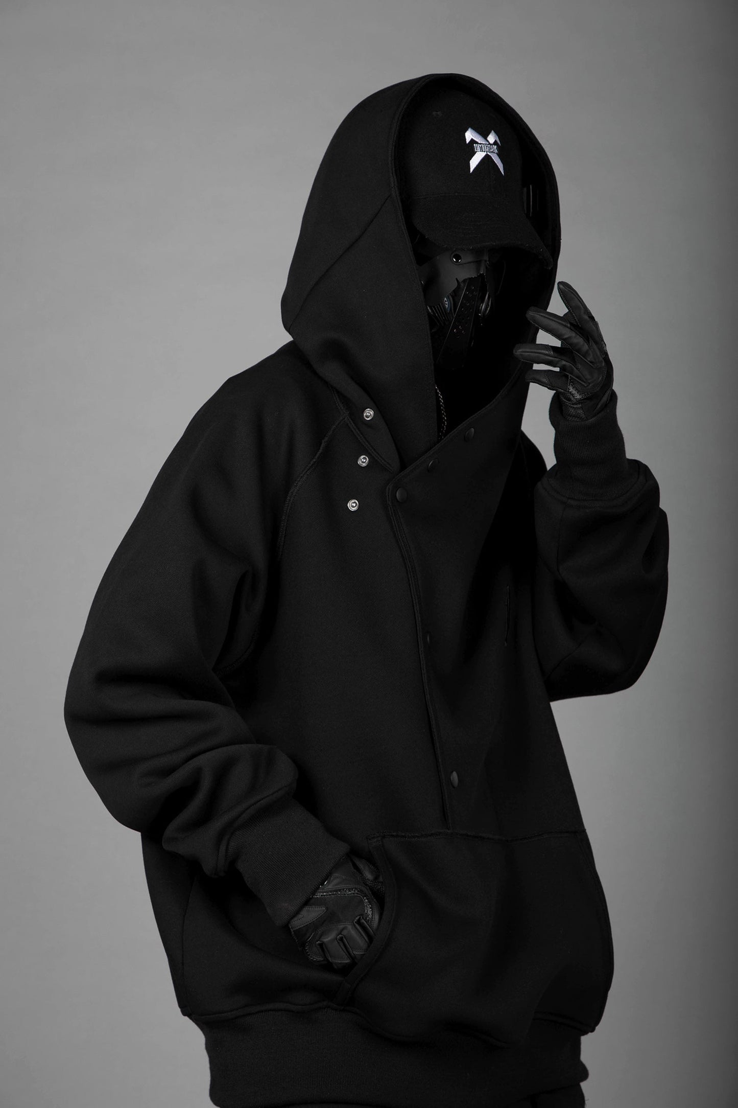 H38 Utility Layered Hoodie