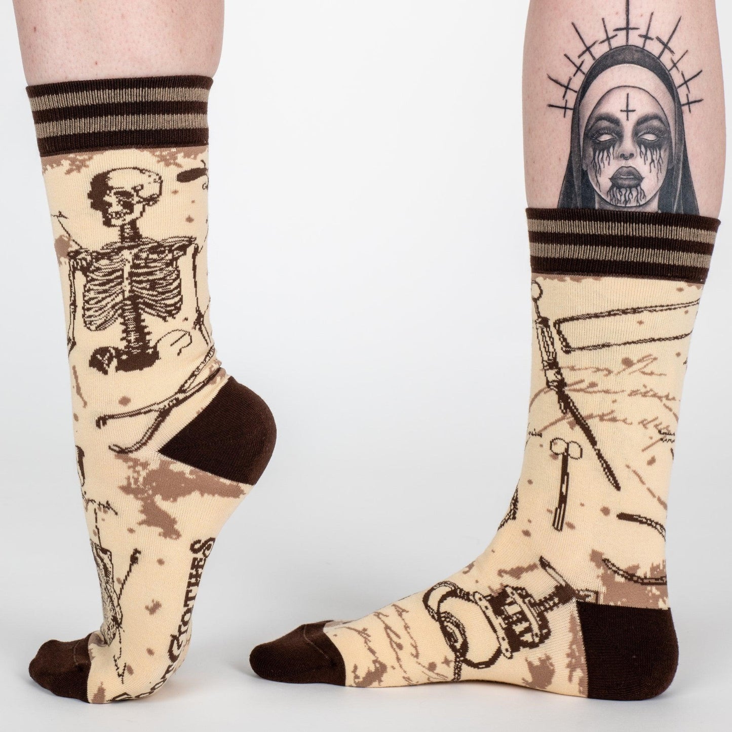 Antique Medical Crew Socks