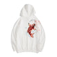 Dancing Fish Embroidery Hoodie