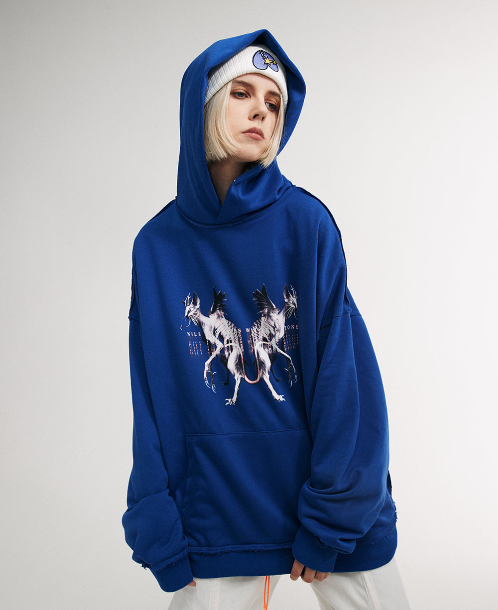 Flying Devil Cats Hoodie