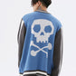 Easy Skull Knit Bomber Jacket