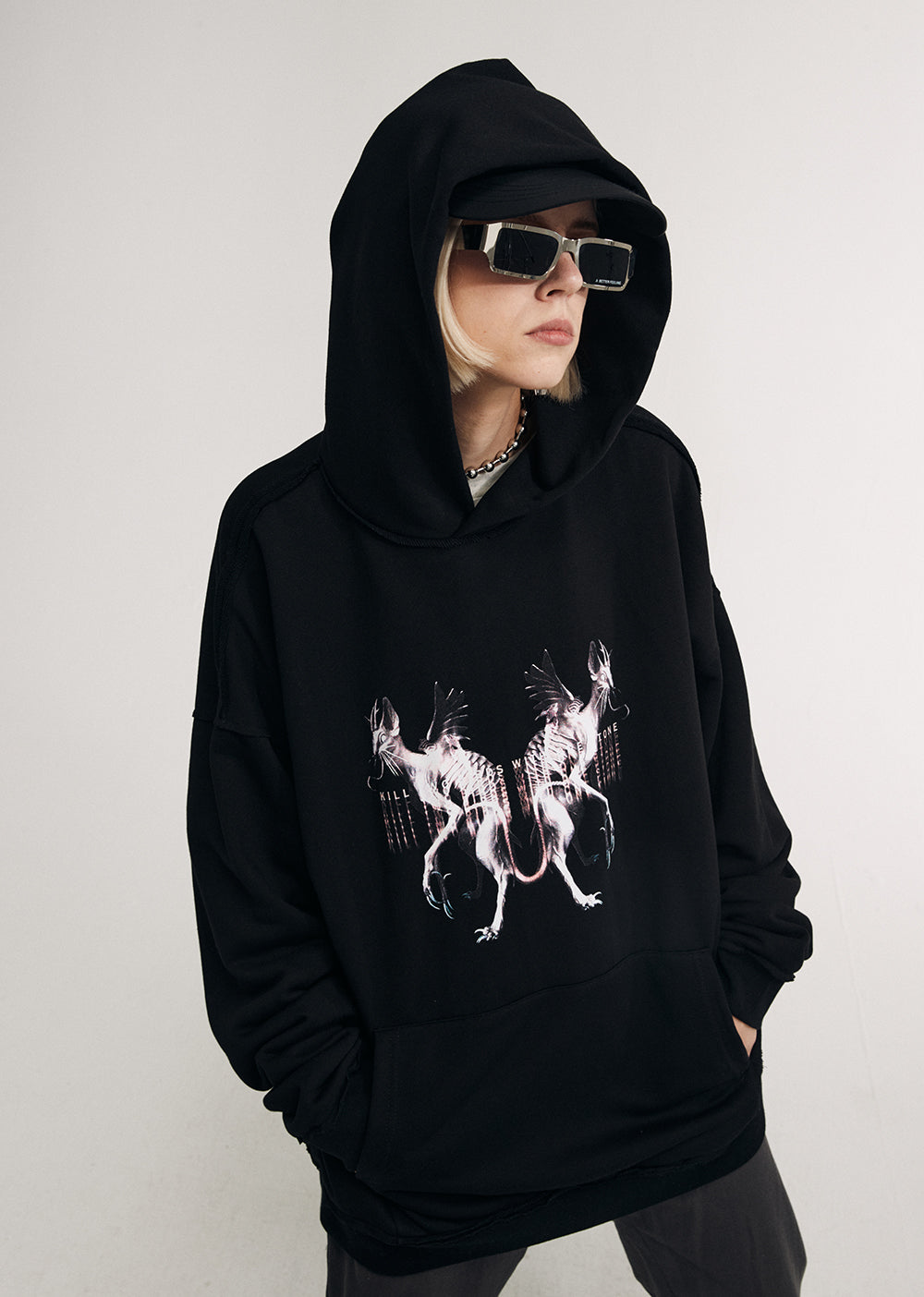 Flying Devil Cats Hoodie