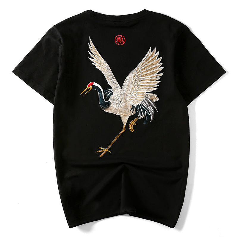 Embroidery Crane Tee