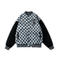 Checkered Winter Bomber Jacket