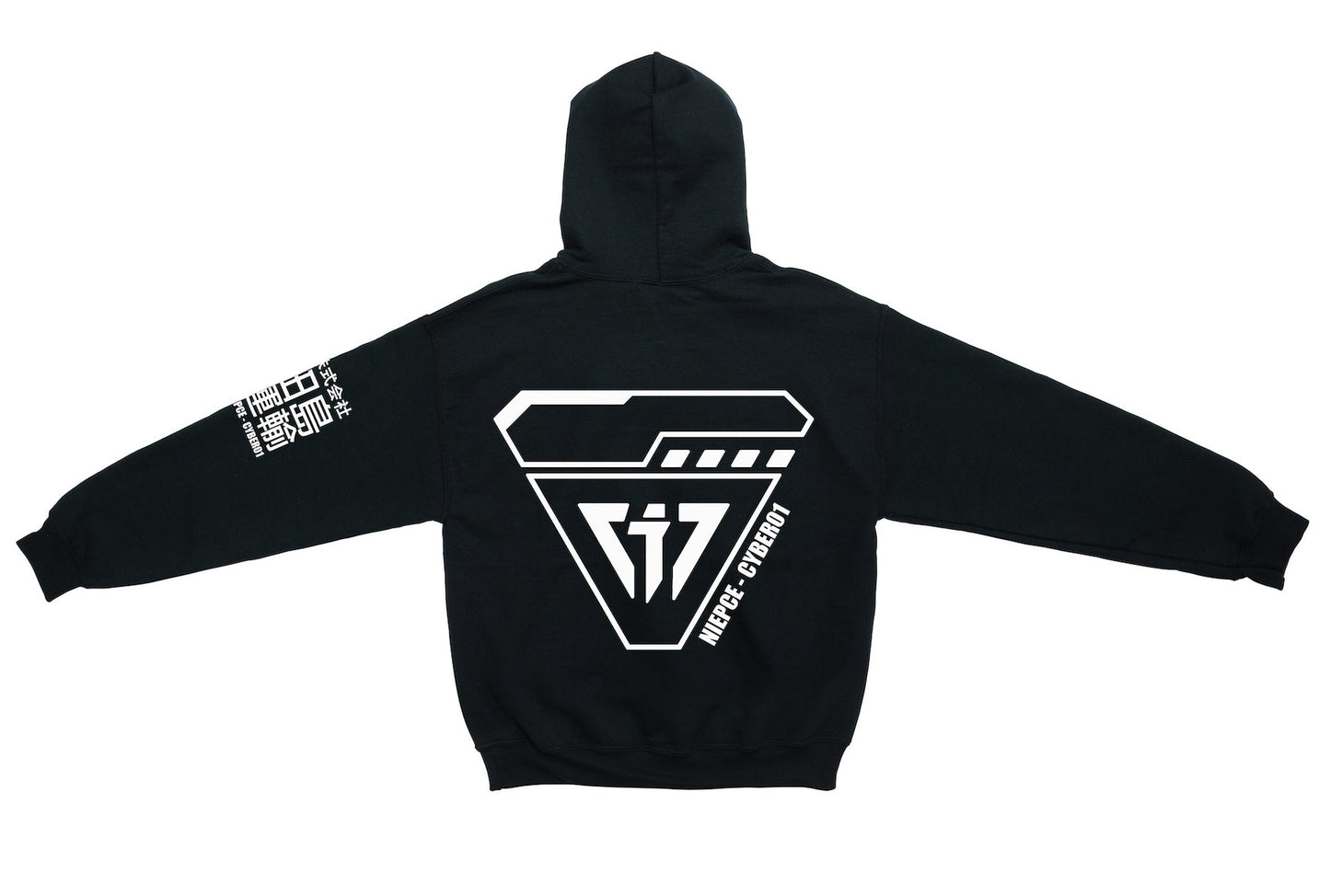 Black Niepce Cyber01 Hoodie