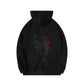 Dark Reindeer Embroidery Hoodie