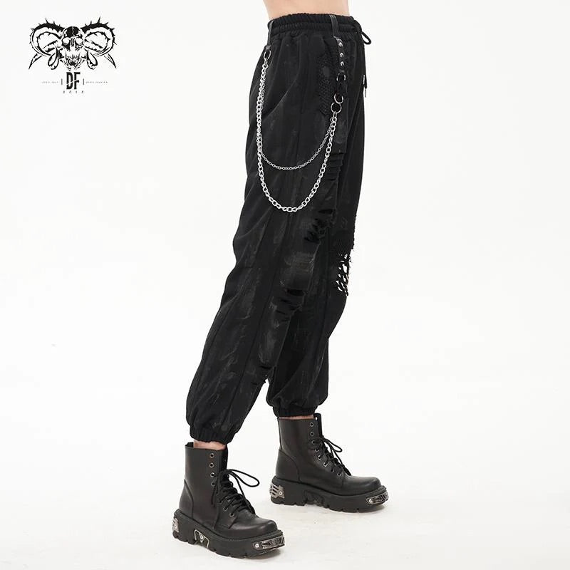 Trouble in Paradise Distressed Cargo Pants