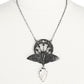 Crystal Moon Moth Necklace