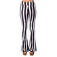 Black White Striped Hellz Bellz Flares