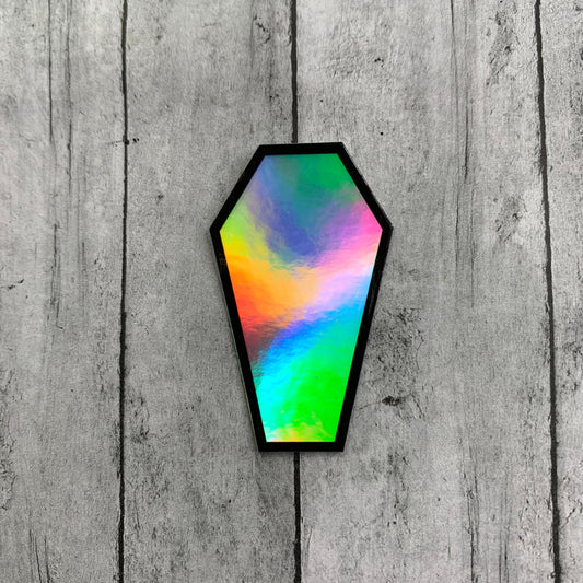 HoloGrave Holographic Coffin Sticker