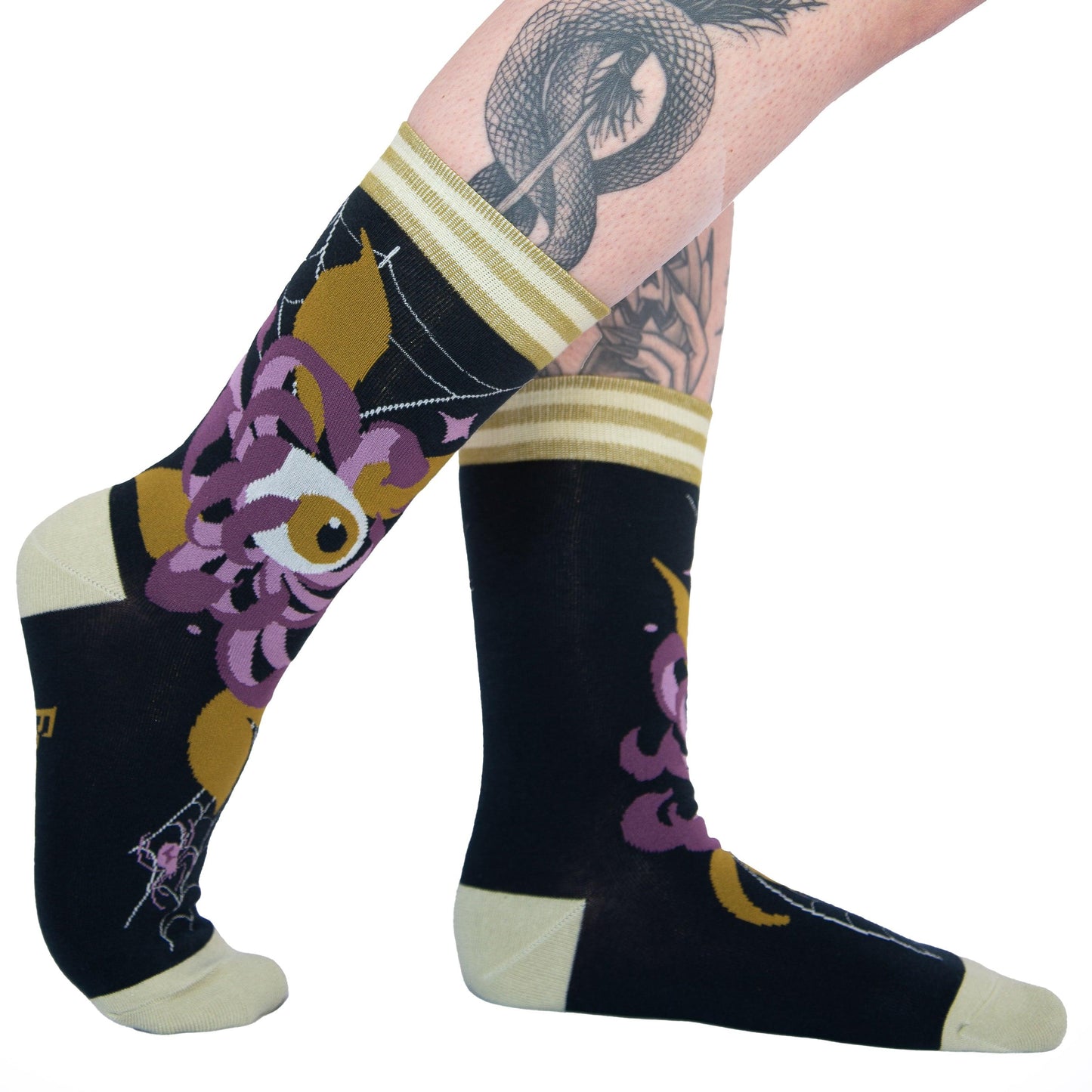 Arachnid's Bloom Crew Socks