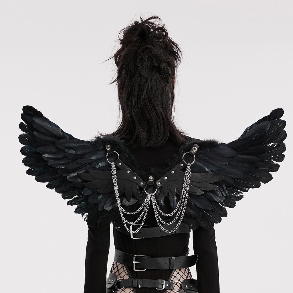 Black Feather Wing Harness