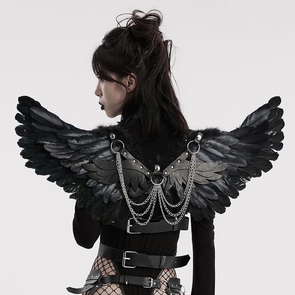 Black Feather Wing Harness