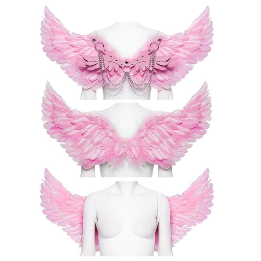 Pastel Pink Feather Harness