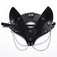 Faux Leather Cat Mask