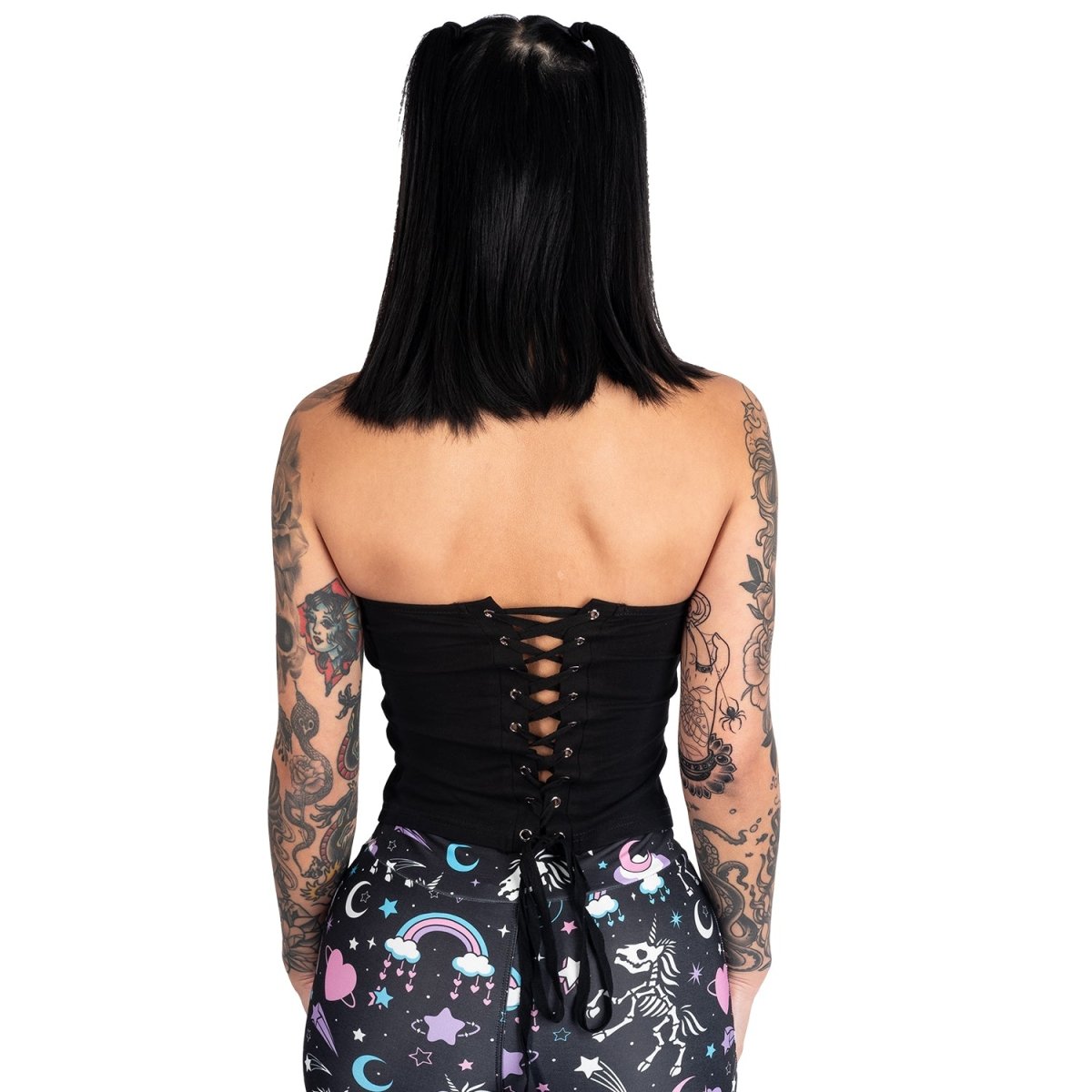 Gothic Corset Lace-Up Tee