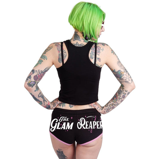 Glam Reaper Pink Trim Short Shorts