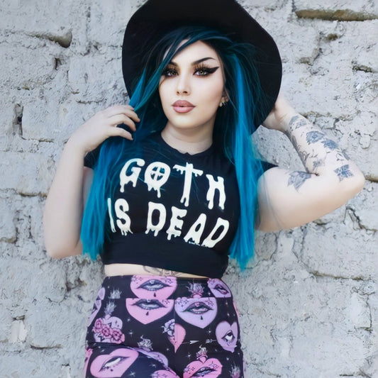 Goth Is Dead Crop Baby Tee