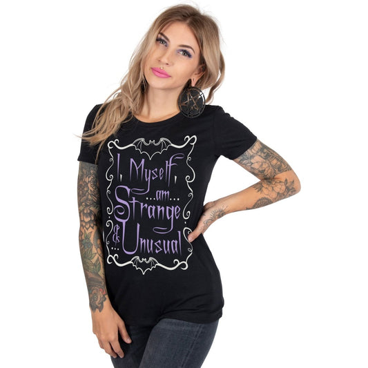 Purple Strange And Unusual Graphic Tee