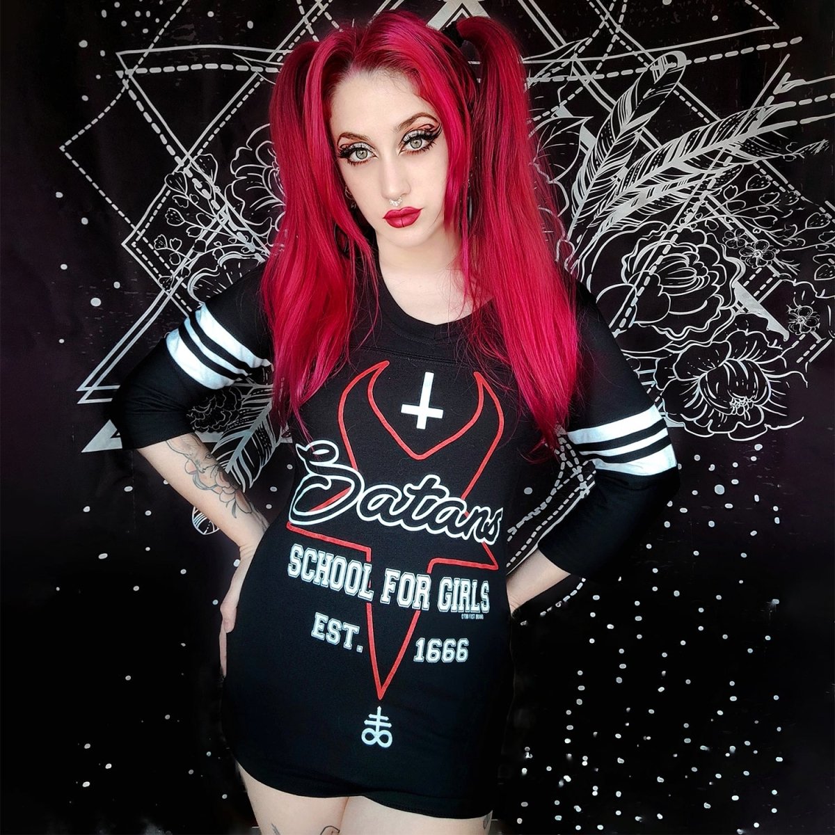 Satan's School For Girls Football Tee