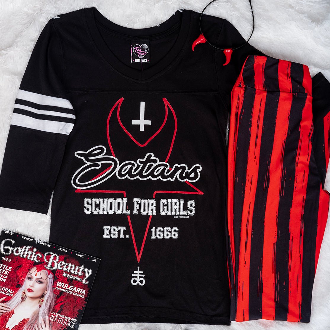 Satan's School For Girls Football Tee