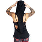 Tattooed Doll Studded Hoodie Tank