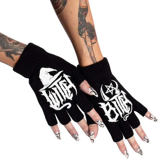 Witch Bitch Fingerless Gloves