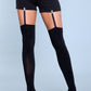 Hang in There Clip Garter Thigh Highs