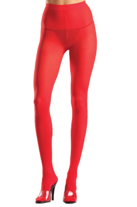 Opaque Red Pantyhose (Queen Size Available)