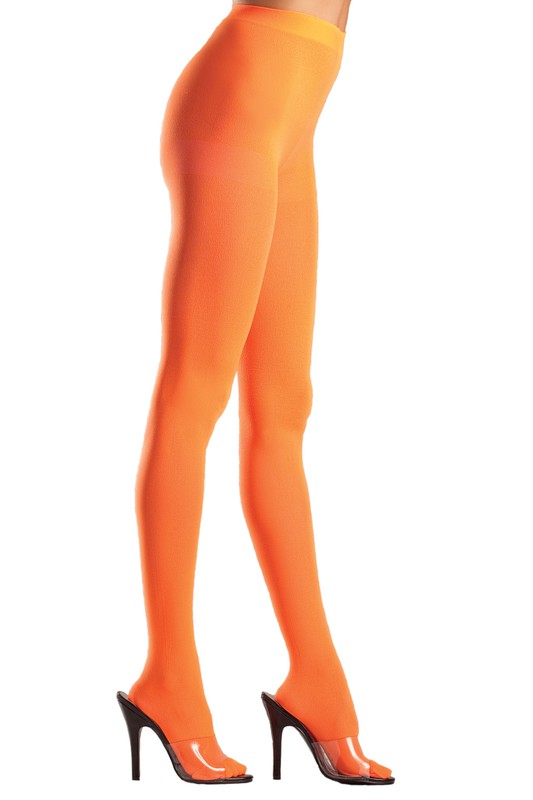 Opaque Orange Pantyhose (Queen Size Available)