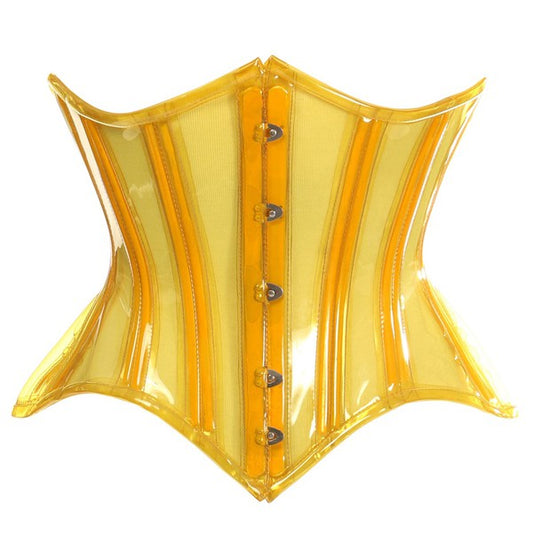 Bright Yellow Clear Underbust Corset