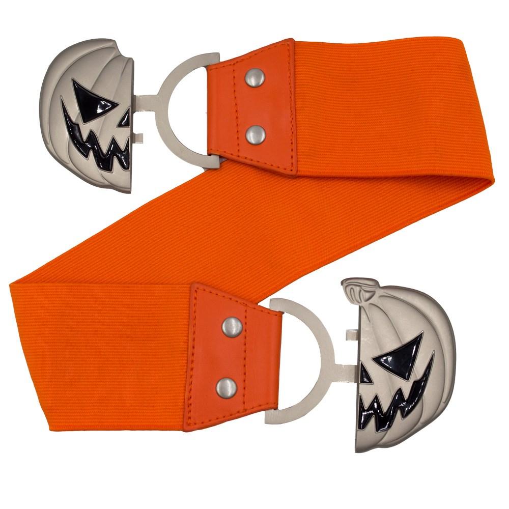 Trick or Treat Orange Elastic Pumpkin Belt