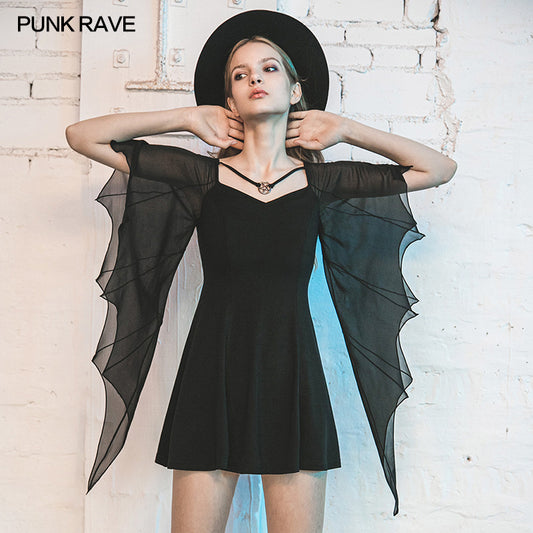 PunkRave Bat Babe Dress