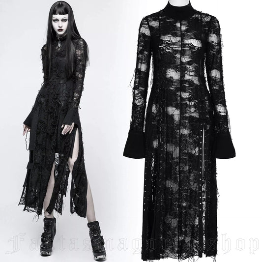 Gothic Lace Maxi Dress